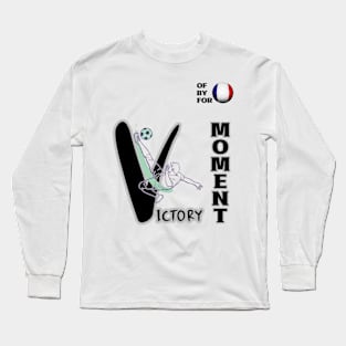 Dynamic France Football Player Pose V2-3 Long Sleeve T-Shirt